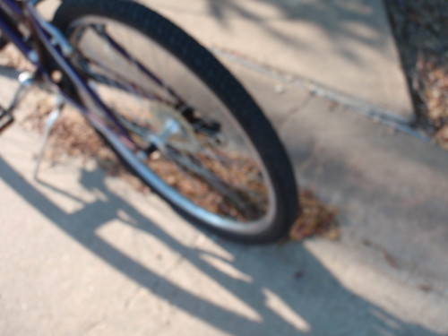 Bike Wheel with Shadow