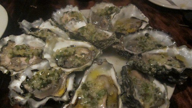 fanny bay oysters at one eared stag
