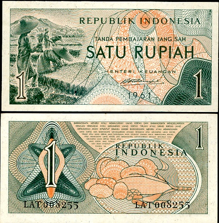 1 Rupia Indonézia 1961, Pick 78