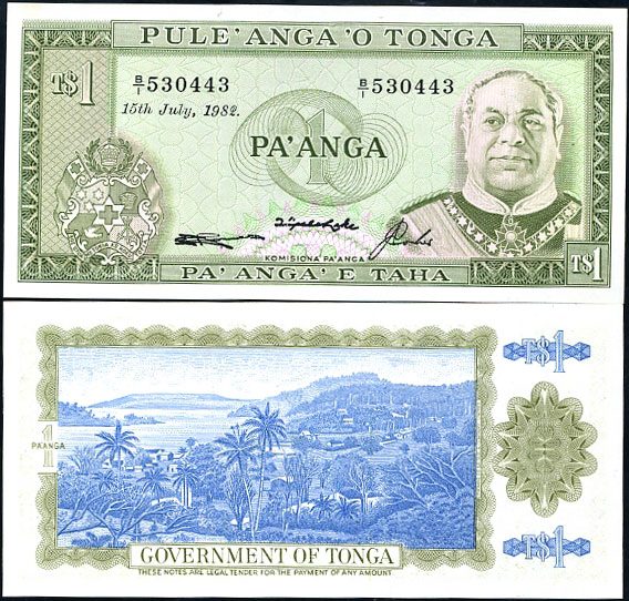 1 Pa`anga Tonga 1988, Pick 19c