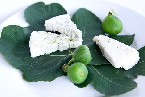 Buttermilk Blue cheese with figs from my garden
