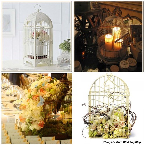 Birdcage Wedding Centerpieces Top row The Stylish House