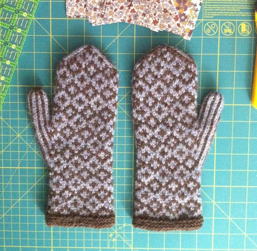Soft Shetland mittens