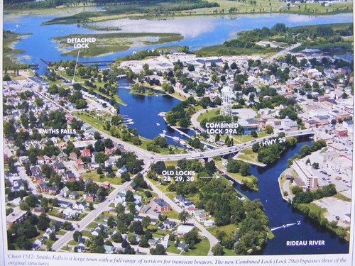 Overview of Smiths Falls Lock Area