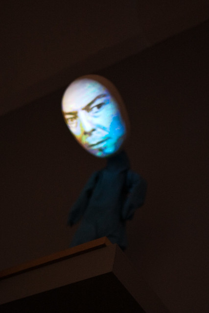 Spooky projected face