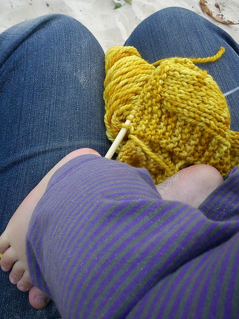 Knitting at the Park