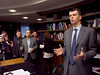 Russia -- "The Right cause party" leader MIKHAIL PROKHOROV after press-conference in his office, Moscow