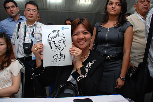 caricature live sketching for Singapore International Water Week Closing Dinner - 33