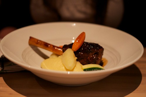 Lamb shank and vegetable
