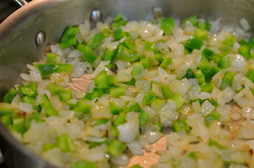 onions and green pepper