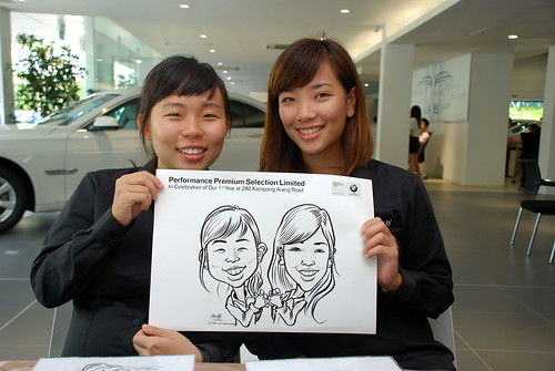 Caricature live sketching for Performance Premium Selection first year anniversary - day 2 - 2