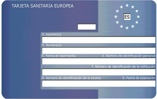La tarjeta sanitaria europea,