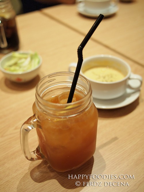 Iced Lemon Tea as choice of drinks