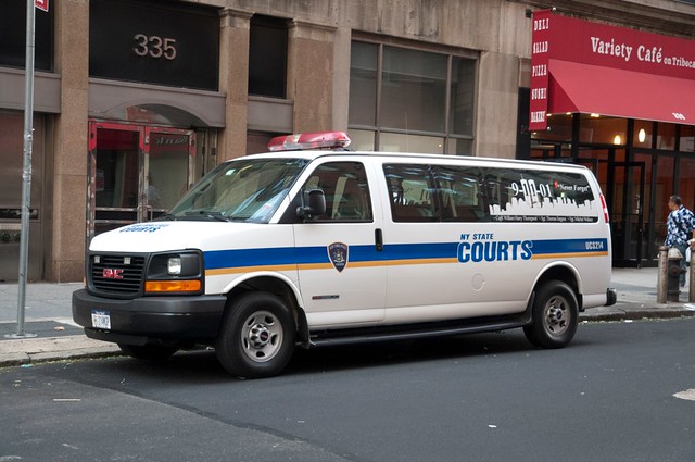 usa newyork manhattan policecar civiccenter gmcvan newyorkstatecourtpolicedepartment nyscpd