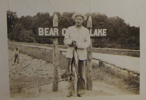 Historical photo taken at Bear Creek Lake in 1940.