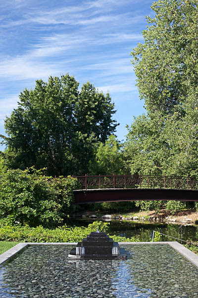 Thai Water Feature and Bridge over Starkweather