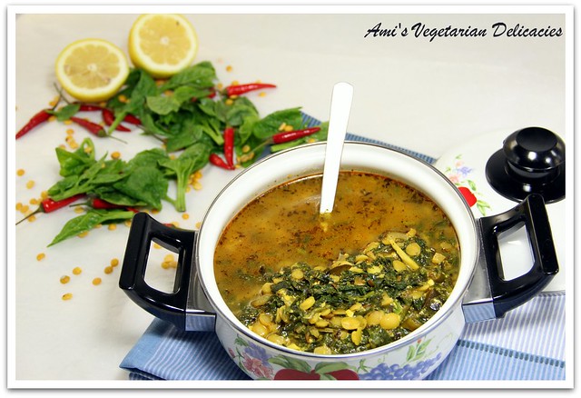 Spinach & Yellow Split pea Soup