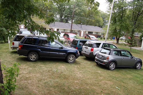 Backyard parking lot
