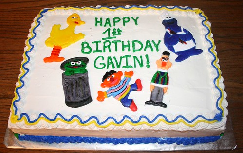 Sesame Street - 1st Birthday Cake