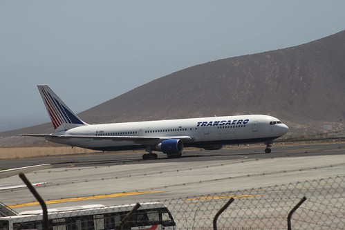 Transaero 767-300 @ Tenerife Sur Airport