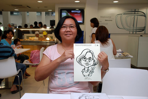 Caricature live sketching for Performance Premium Selection first year anniversary - day 1 - 19