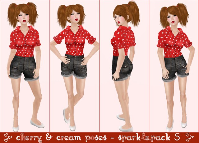 Cherry & Cream Poses - Sparkle.Pack 5 