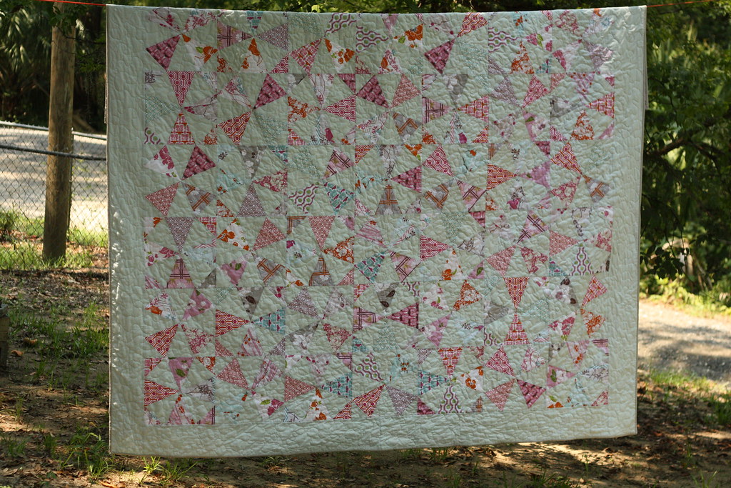 Our new bed quilt! Kaleidoscope Quilt Along with Don't Call Me Betsy