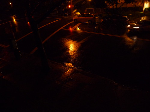 Water on our Street, 9pm.