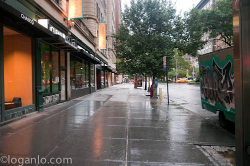 NYC Broadway, right before Hurricane Irene