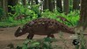 T-REX babies chase pachycephalosaur