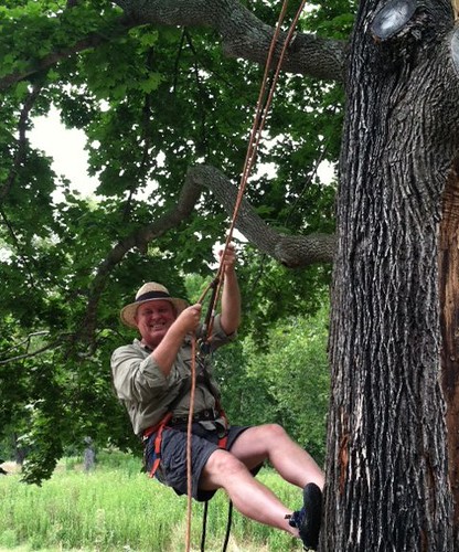 Joe Elton climbing at Shenandoah River State Park