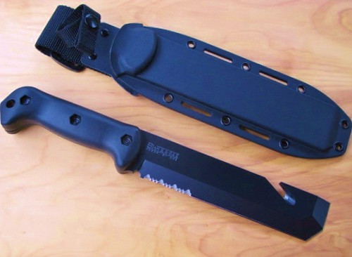 KA-BAR Becker Tac Tool 7" Carbon Steel Blade Rescue and Tactical Knife