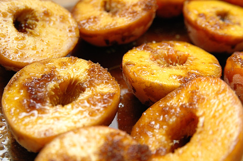 recipe: grilled peaches with balsamic vinegar and caramelized brown sugar. II.