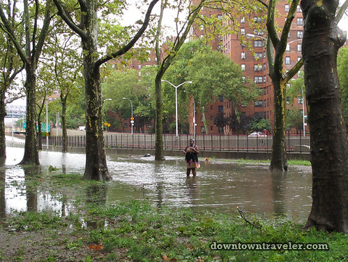 Aftermath of Hurricane Irene in NYC_Flood in East River Park 6