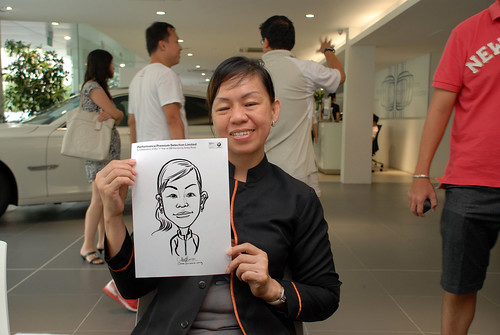 Caricature live sketching for Performance Premium Selection first year anniversary - day 2 - 22