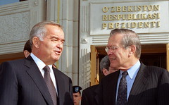 Karimov and Rumsfeld