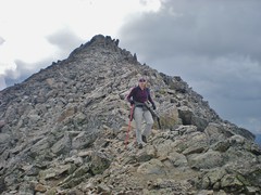 Josie Descending Mt. Yale