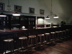 Bar counter at the snooker room