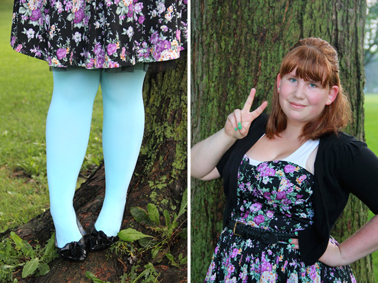 blog lovelymissmegs megs outfit ootd wardrobe dress floral we love colors urban behaviour