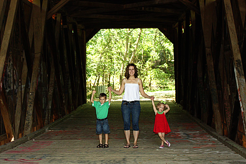 Posing-inside-bridge-me-and-kids
