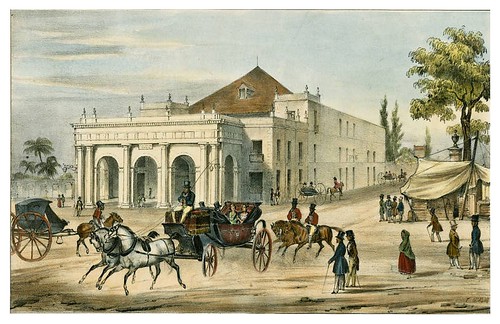 016-Teatro de Tacon en la Habana-Isla de Cuba Pintoresca-1839- Frédéric Mialhe- University of Miami Libraries Digital Collections