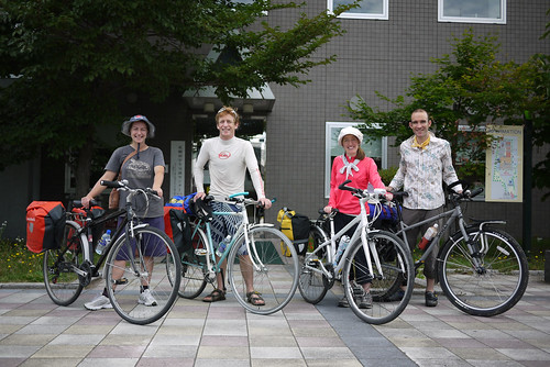 Cycling out of Sapporo, Hokkaido, Japan