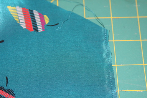 french seam step 1 wrong sides together stitched and trimmed