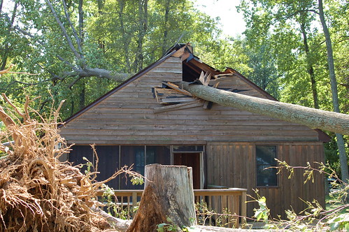 Westmoreland State Park cabins damaged from remnants of Hurricane Irene