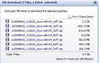 Patch 10098816 11.2.0.2.0 PATCH SET FOR ORACLE DATABASE SERVER_download