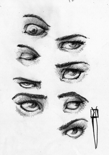 eye sketches