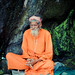 Sadhu meditating at Pavagarh