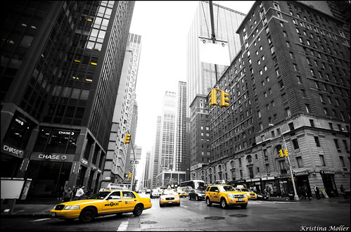 Yellow cabs in NY... by Kristina Møller - DK