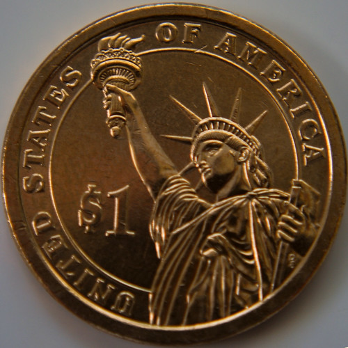 Franklin Pierce Dollar Coin - Back by Sandee4242