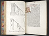 Woodcut illustrations and epigraphic initial in Valturius, Robertus: De re militari